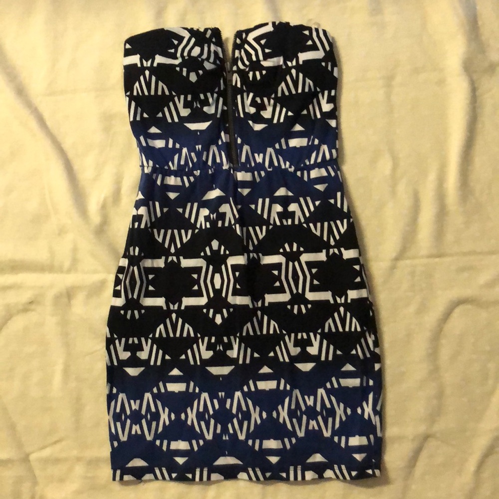 Strapless form fitted dress